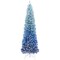 6 Feet Blue Gradient Snow Flocked Artificial Christmas Tree-Blue